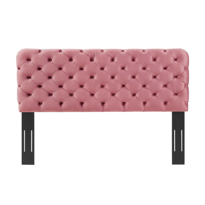 Lizzy Tufted Twin Performance Velvet Headboard