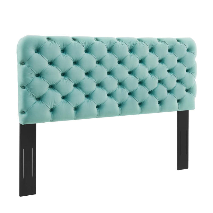 Lizzy Tufted Full/Queen Performance Velvet Headboard