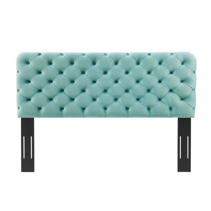 Lizzy Tufted Full/Queen Performance Velvet Headboard