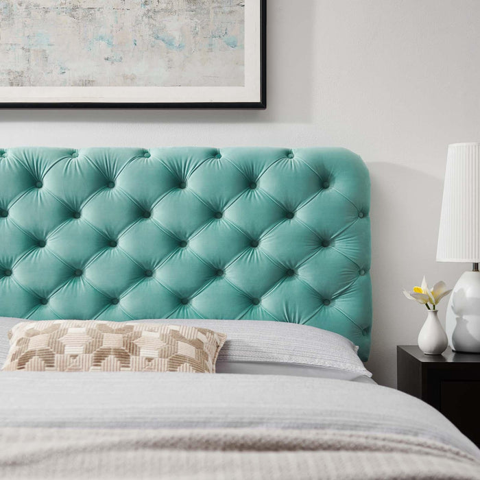 Lizzy Tufted Full/Queen Performance Velvet Headboard