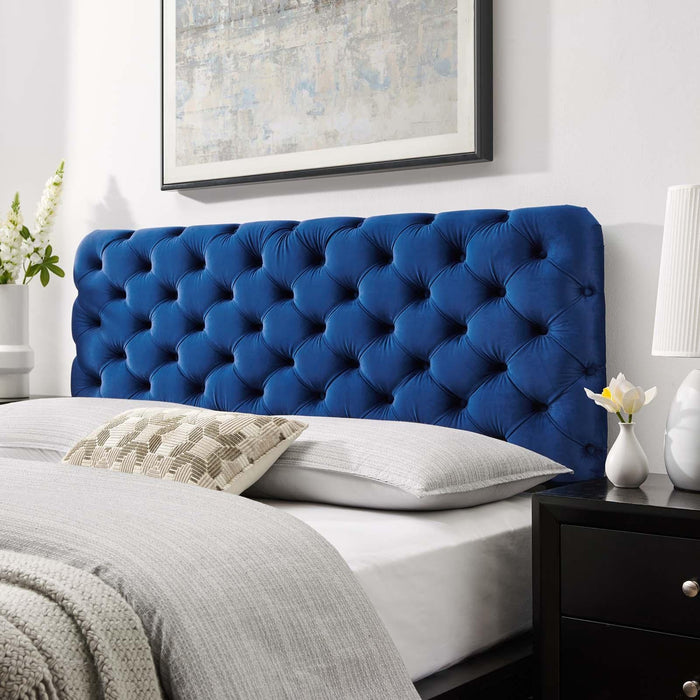 Lizzy Tufted Twin Performance Velvet Headboard