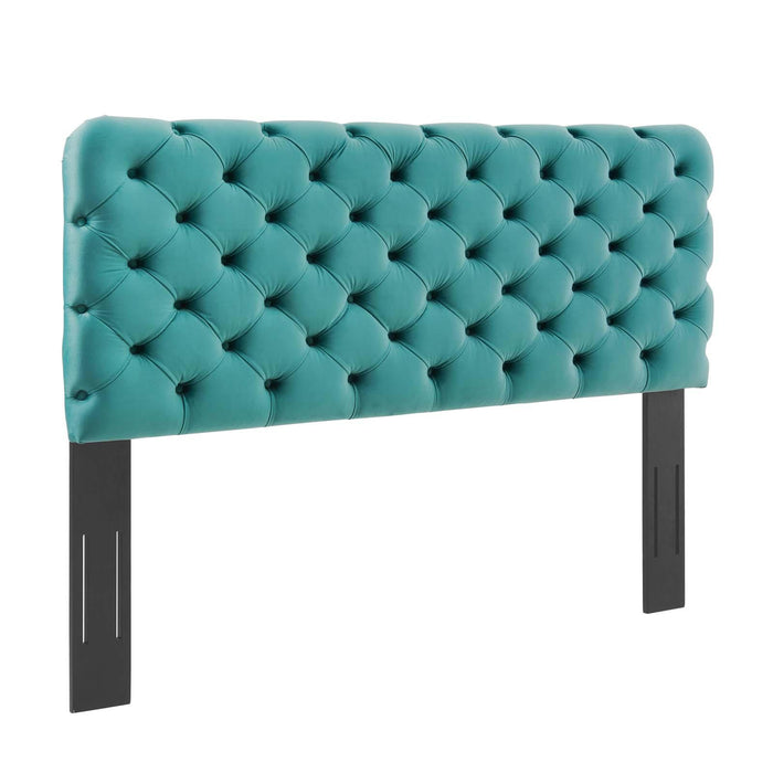 Lizzy Tufted King/California King Performance Velvet Headboard