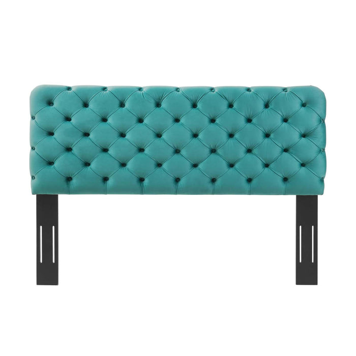 Lizzy Tufted King/California King Performance Velvet Headboard