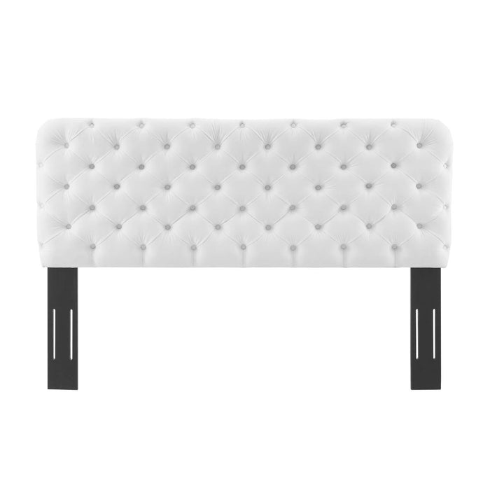 Lizzy Tufted Twin Performance Velvet Headboard