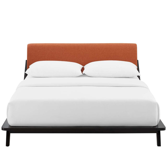 Luella Queen Upholstered Fabric Platform Bed