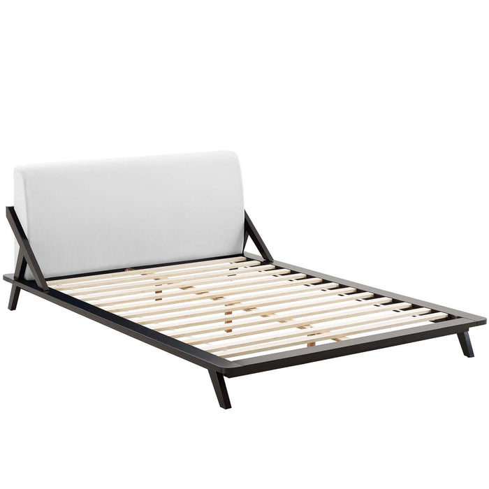 Luella Queen Upholstered Fabric Platform Bed