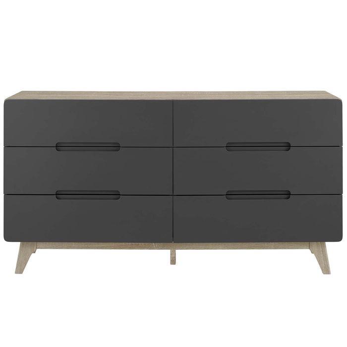 Origin Six-Drawer Wood Dresser or Display Stand