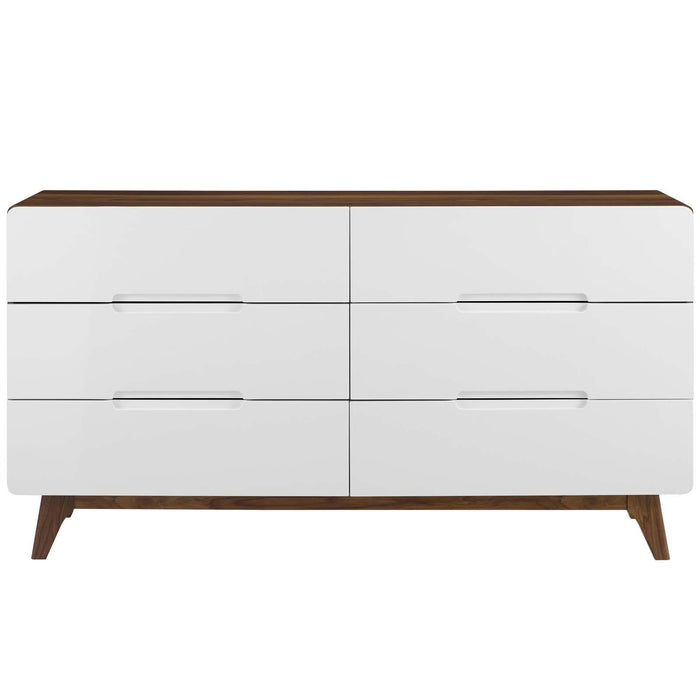 Origin Six-Drawer Wood Dresser or Display Stand