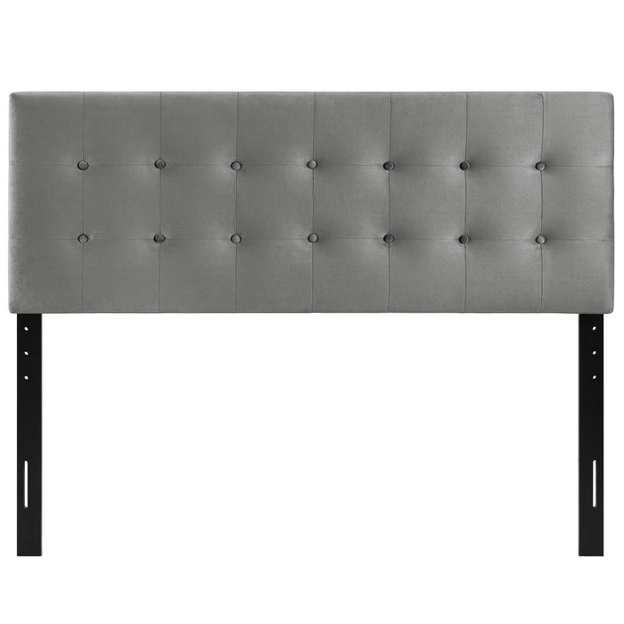 Emily King Biscuit Tufted Performance Velvet Headboard