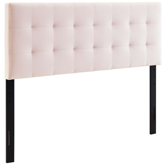 Lily King Biscuit Tufted Performance Velvet Headboard