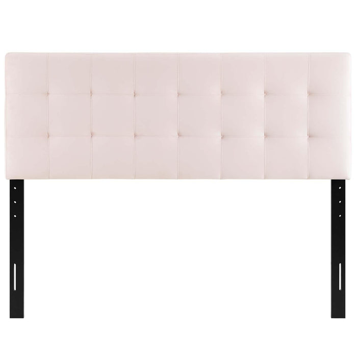 Lily King Biscuit Tufted Performance Velvet Headboard