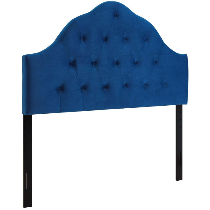 Sovereign Queen Diamond Tufted Performance Velvet Headboard