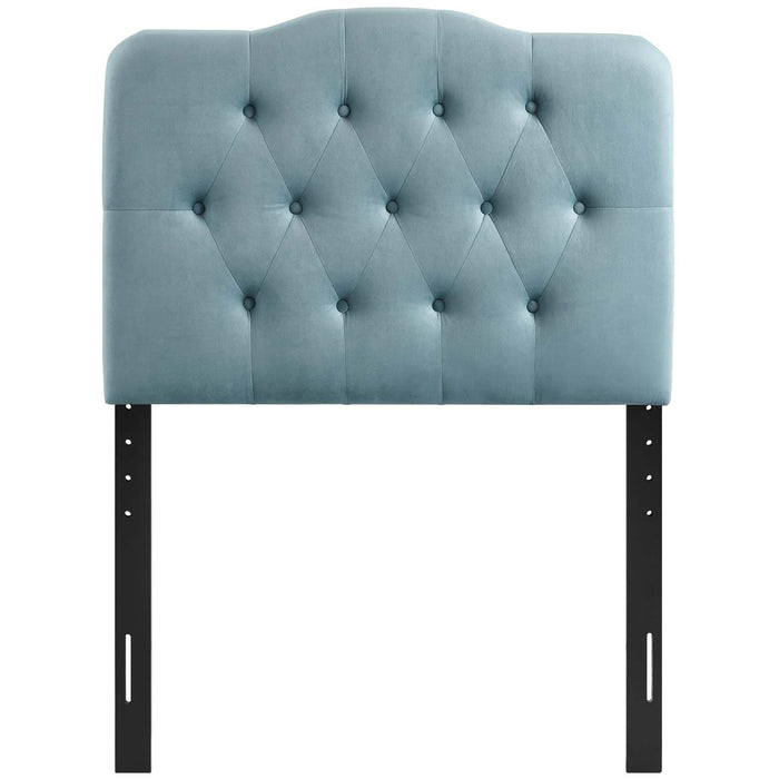 Annabel Twin Diamond Tufted Performance Velvet Headboard