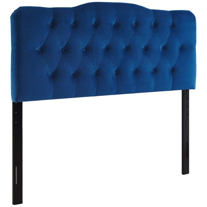 Annabel King Diamond Tufted Performance Velvet Headboard