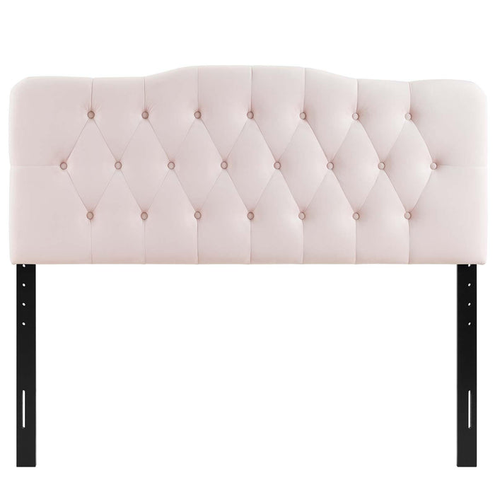 Annabel Queen Diamond Tufted Performance Velvet Headboard