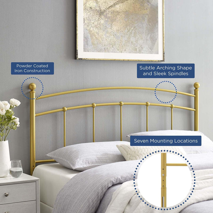 Abigail Twin Metal Headboard