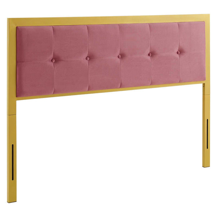 Teagan Tufted Twin Performance Velvet Headboard