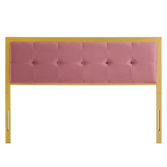 Teagan Tufted Twin Performance Velvet Headboard