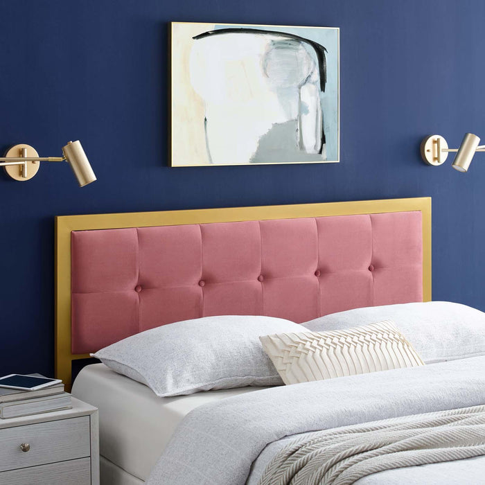 Teagan Tufted Twin Performance Velvet Headboard