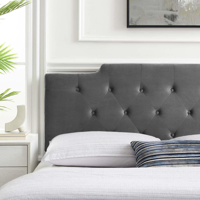 Juliet Tufted Twin Performance Velvet Headboard