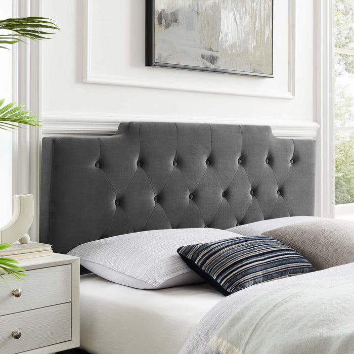 Juliet Tufted King/California King Performance Velvet Headboard