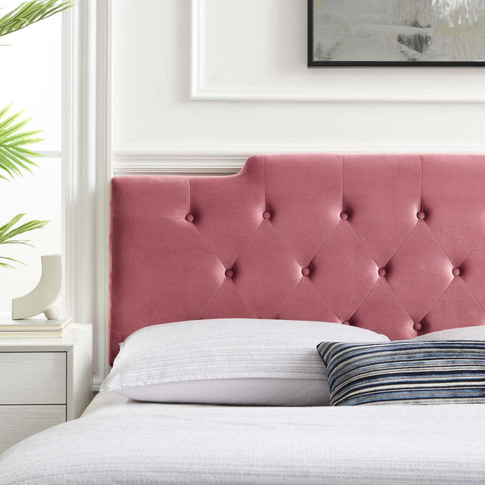 Juliet Tufted King/California King Performance Velvet Headboard