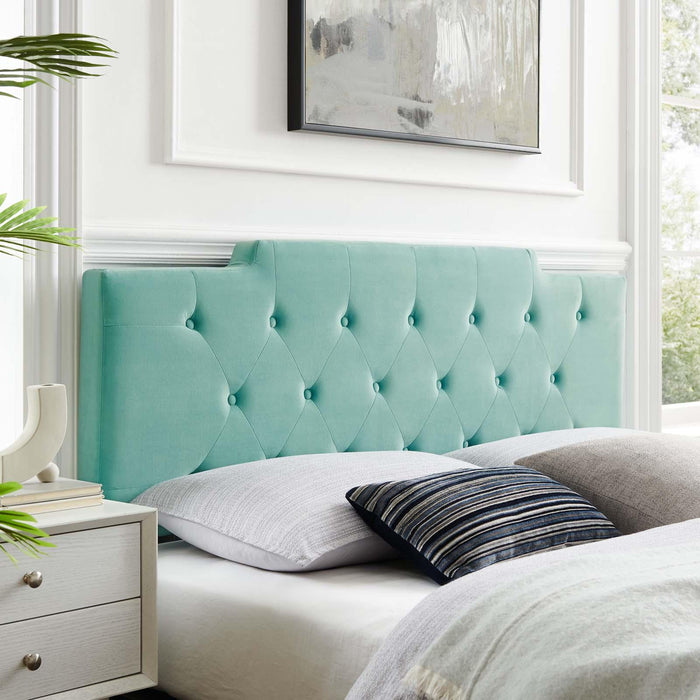 Juliet Tufted Twin Performance Velvet Headboard