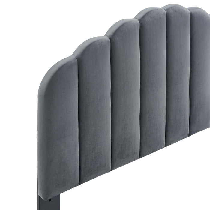 Veronique Twin Performance Velvet Headboard