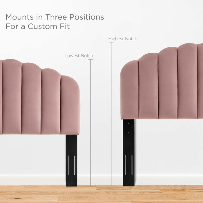 Veronique Twin Performance Velvet Headboard