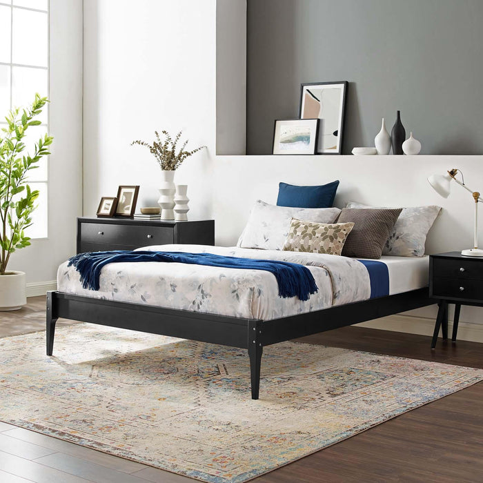 June Twin Wood Platform Bed Frame