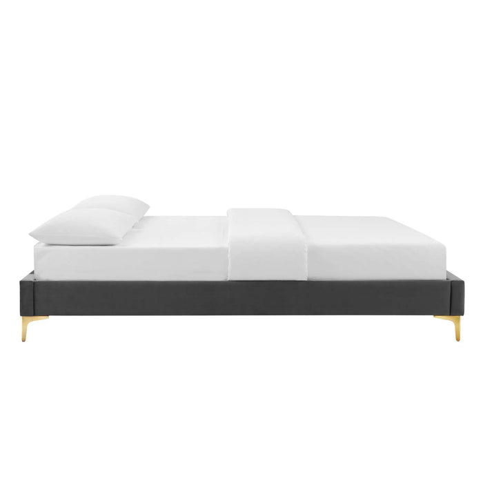 Sutton King Performance Velvet Bed Frame