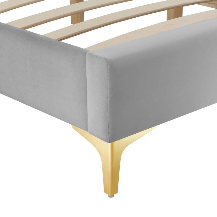 Sutton Full Performance Velvet Bed Frame