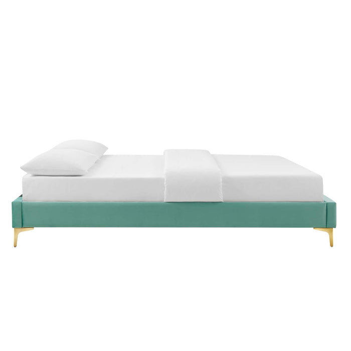 Sutton Twin Performance Velvet Bed Frame