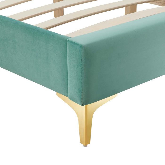 Sutton Full Performance Velvet Bed Frame