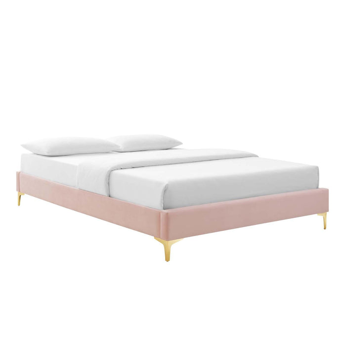 Sutton Queen Performance Velvet Bed Frame