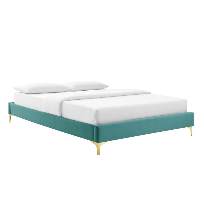 Sutton Queen Performance Velvet Bed Frame