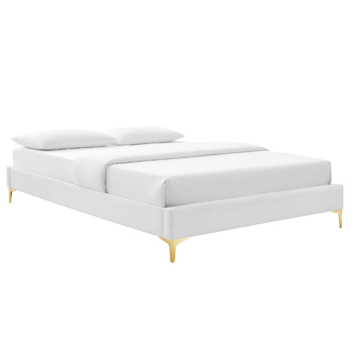 Sutton Queen Performance Velvet Bed Frame