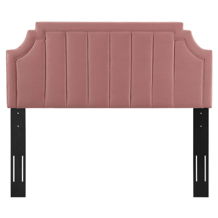 Alyona Channel Tufted Performance Velvet Full/Queen Headboard