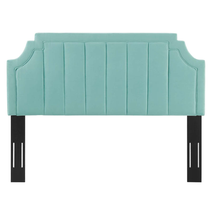 Alyona Channel Tufted Performance Velvet Twin Headboard