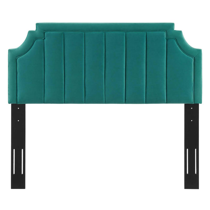 Alyona Channel Tufted Performance Velvet Twin Headboard