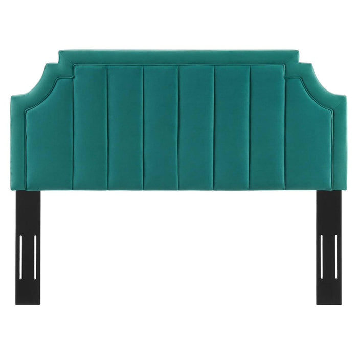 Alyona Channel Tufted Performance Velvet King/California Headboard