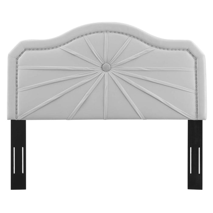 Kristin Pleated Performance Velvet Twin Headboard