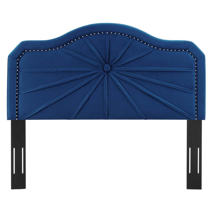 Kristin Pleated Performance Velvet King/California King Headboard