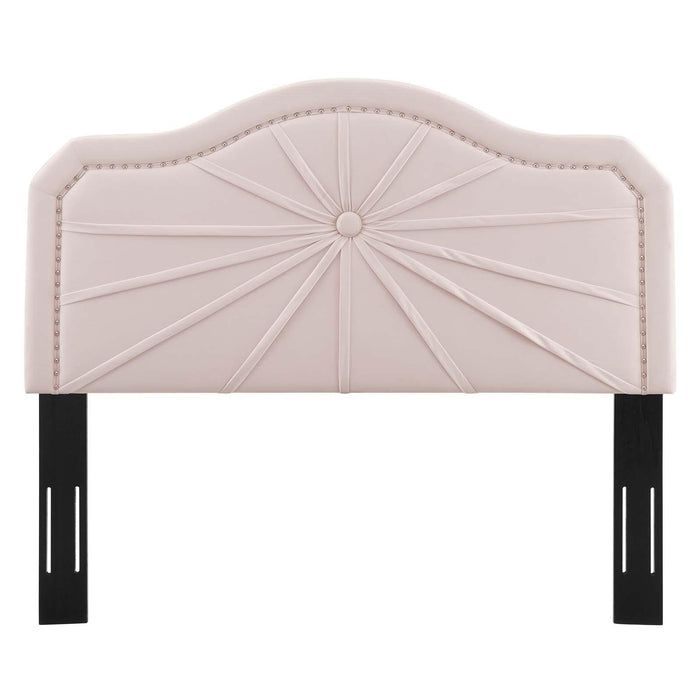 Kristin Pleated Performance Velvet King/California King Headboard