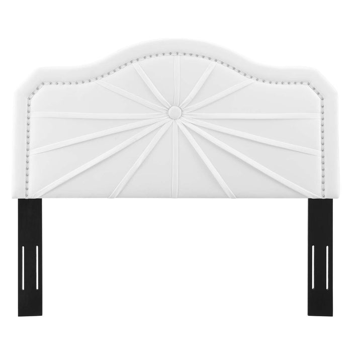 Kristin Pleated Performance Velvet Twin Headboard