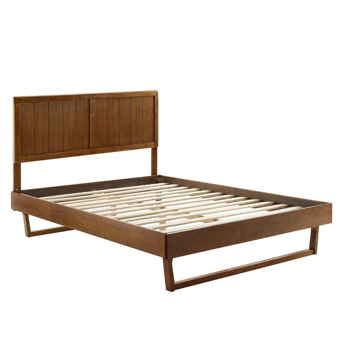 Alana Queen Wood Platform Bed With Angular Frame