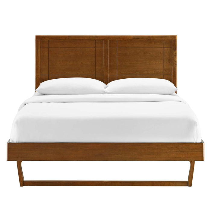 Marlee Twin Wood Platform Bed With Angular Frame