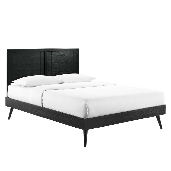 Marlee Twin Wood Platform Bed With Splayed Legs image