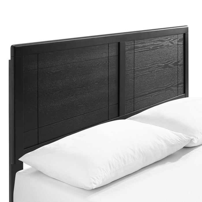 Marlee Queen Wood Platform Bed With Splayed Legs