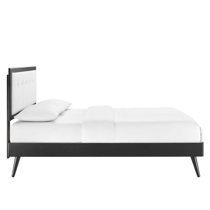 Willow Twin Wood Platform Bed With Splayed Legs